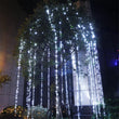 Rideau lumineux pluie de météores pour arbre et fenêtre, 3 x 2 m ou 3 x 3 m