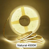 Ruban LED COB 24 V – rouleau allumé en blanc neutre 4500 K