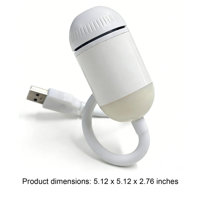 Mini projecteur ciel étoilé capsule USB – capsule vue de côté avec ses dimensions