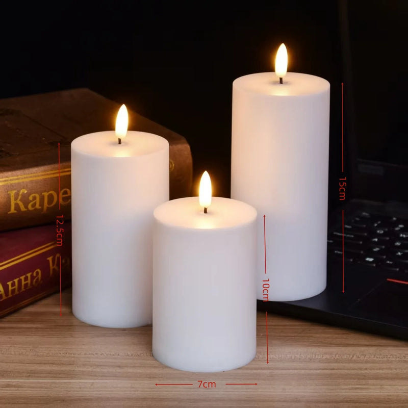 Bougies pilier LED géantes – vue 14