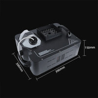 Machine à fumée verticale 1500 W, 24 LED RGB, DMX