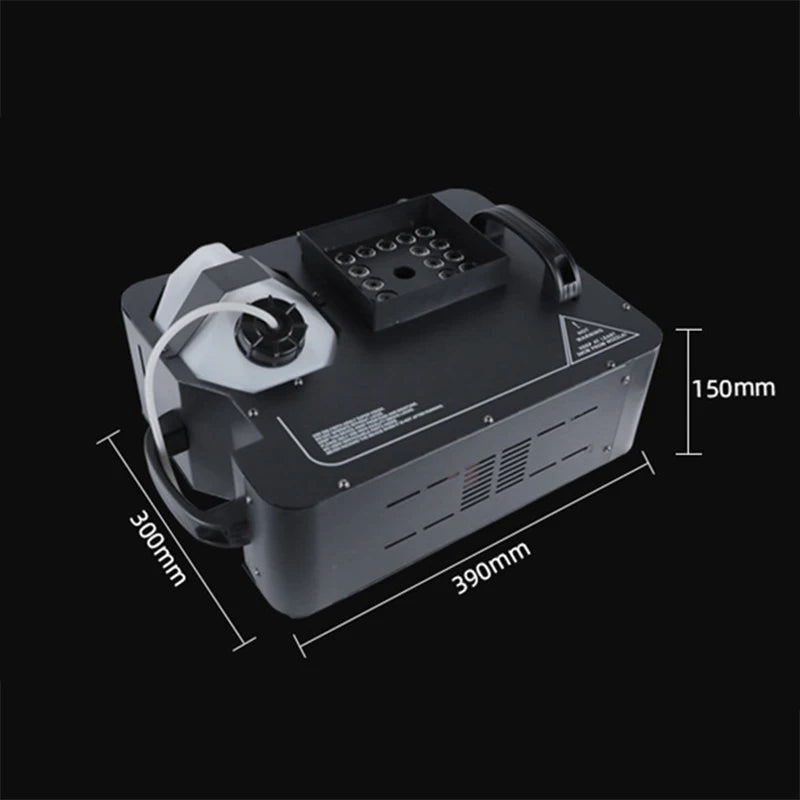 Machine à fumée verticale 1500 W, 24 LED RGB, DMX