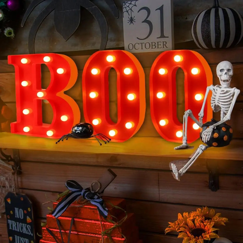 Lettres lumineuses BOO d'Halloween – vue 8