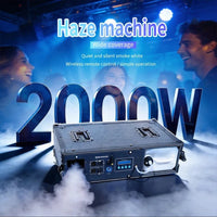 Machine à brouillard 2000 W en flight case – machine ouverte avec de la brume pendant un événement