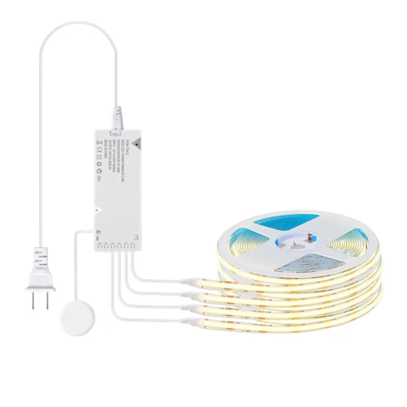 Ruban LED COB sous armoire – kit de quatre rubans avec boîtier et capteur