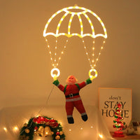 Décoration de fenêtre Père Noël en parachute – vue 5