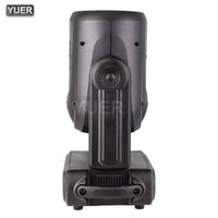Lyre beam LED 250 W à anneau, focus et frost, 14 gobos, prismes 6 + 12, DMX 14 canaux