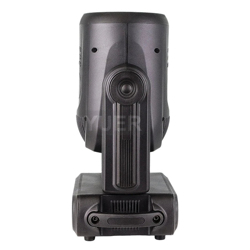 Lyre beam LED 250 W à anneau, focus et frost, 14 gobos, prismes 6 + 12, DMX 14 canaux