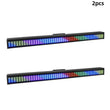 Barre LED stroboscope pixel 200 W RGB, 192 zones, DMX, lot de 2