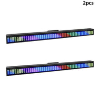 Barre LED stroboscope pixel 200 W RGB, 192 zones, DMX, lot de 2