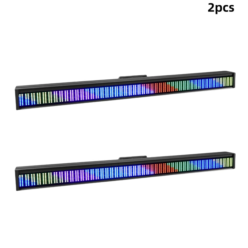 Barre LED stroboscope pixel 200 W RGB, 192 zones, DMX, lot de 2