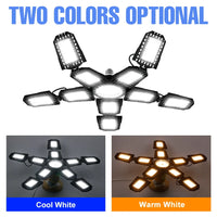 Ampoule LED de garage déformable 3 à 5 branches, culot E27/E26