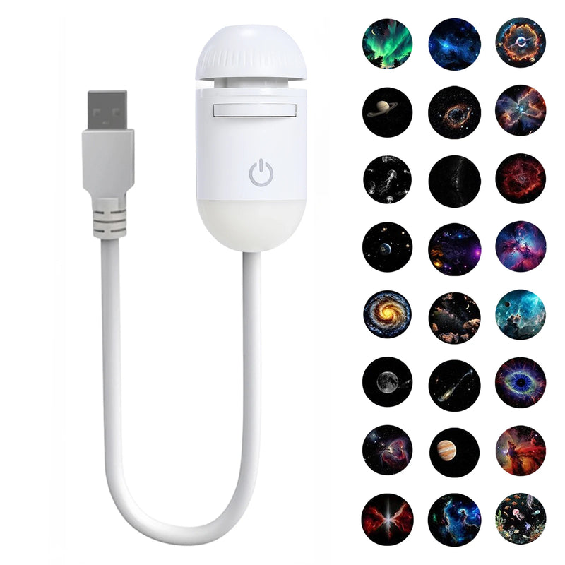 Mini projecteur ciel étoilé capsule USB – capsule et les 24 films de la formule à 24 films