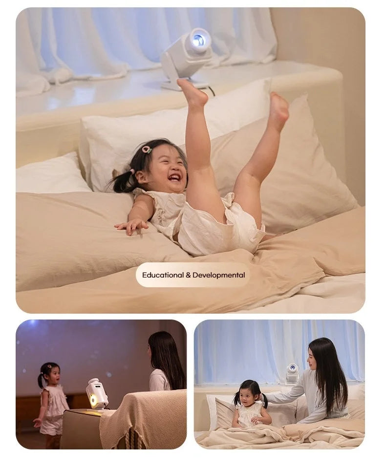 Projecteur d'étoiles holographique 3D – projecteur pour un moment parent-enfant dans une chambre