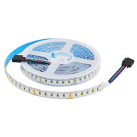 Ruban LED RGBW 4 en 1 de 5 m, 12 V ou 24 V, 60 à 120 LED/m, sans alimentation