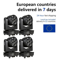 Lyres LED œil d'abeille 7 x 40 W – lot de quatre lyres