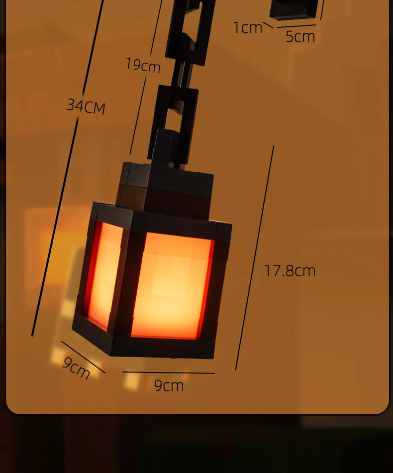 Lanterne LED pixel Minecraft – vue 16