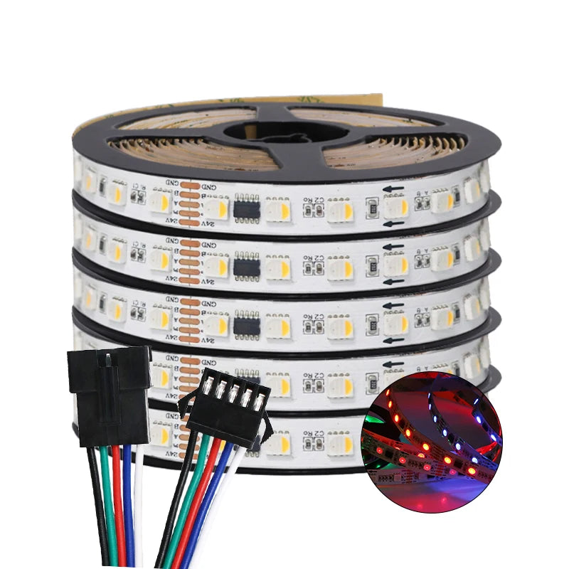 Ruban LED adressable DMX512 – bobine de 5 m avec connecteur à 5 broches