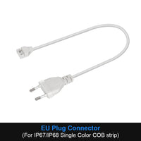 Connecteur bande LED COB IP67 – câble avec fiche européenne