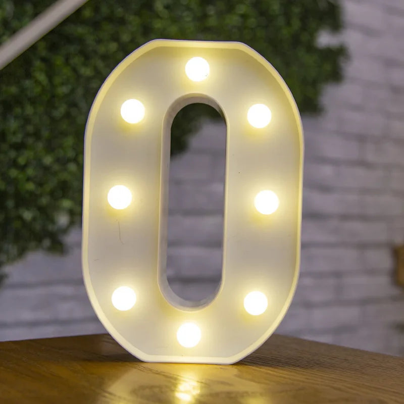 Lettres et chiffres lumineux LED à piles – vue 34