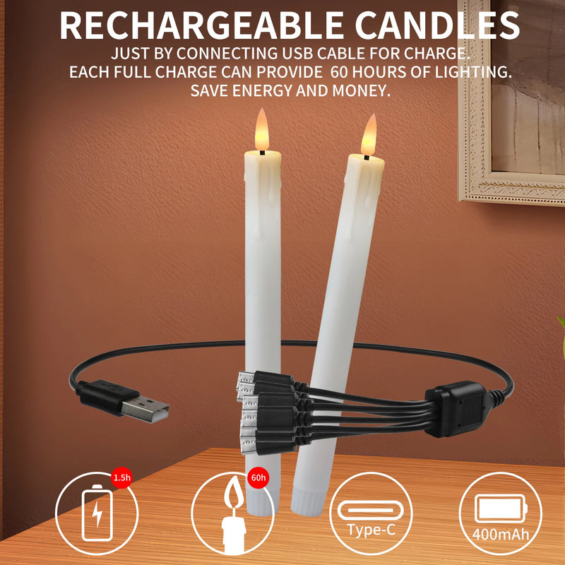 Bougies LED coniques – vue 39
