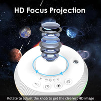 Projecteur galaxie planétarium à météores – mise au point haute définition par bague rotative