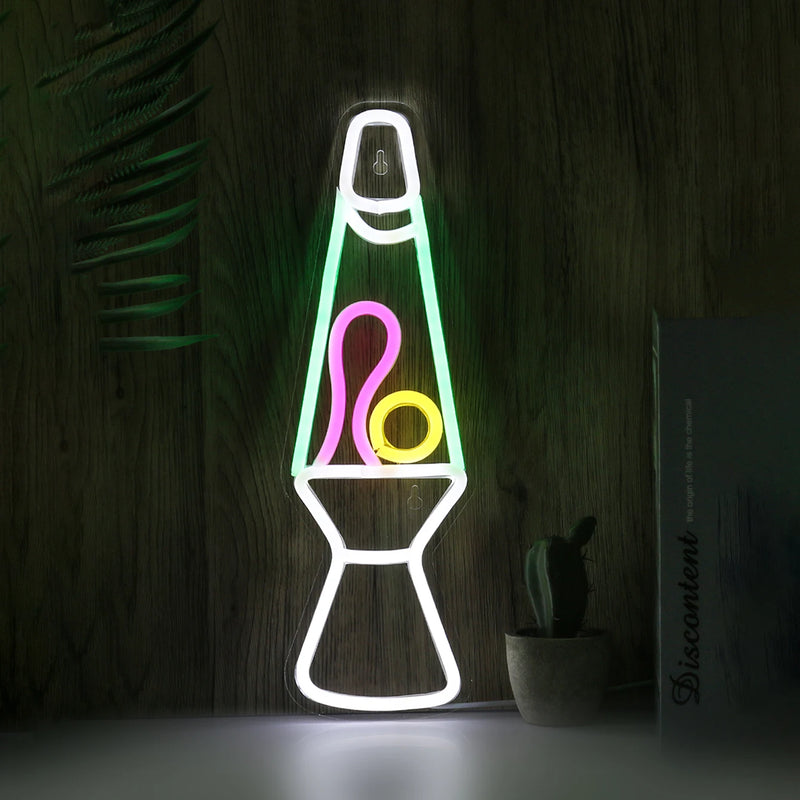 Néon LED lampe à lave – vue 3