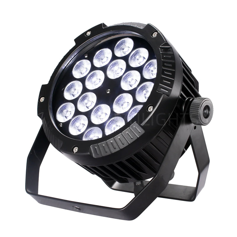 Projecteur PAR LED étanche IP65, 18 LED RGBW ou RGBWA UV, DMX