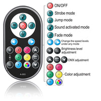 Lot de 2 projecteurs PAR LED plats 36 LED RGB, télécommande et DMX