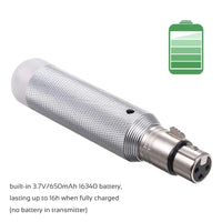 Contrôleur DMX sans fil – récepteur à prise XLR avec batterie de 3,7 V et 650 mAh, jusqu'à 16 heures