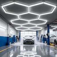 Kit éclairage LED hexagonal garage 3, 5, 8 ou 14 hexagones 6500 K