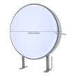 Caisson lumineux rond double face 50 cm, LED 10 W, IP67, deux supports de fixation
