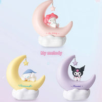 Veilleuse lune Sanrio – My Melody, Cinnamoroll et Kuromi réunis