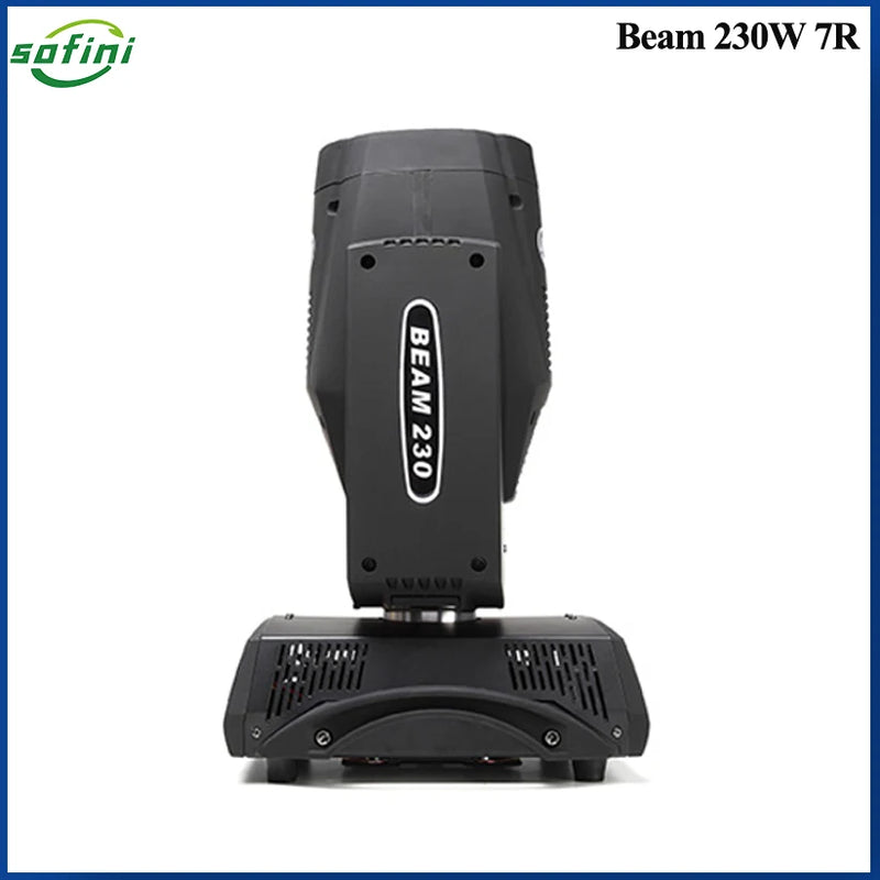 Lyres beam 7R 230 W – vue de profil d'une lyre