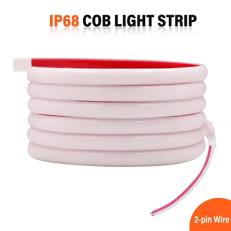 Ruban LED COB néon IP68 – version à fil à deux conducteurs