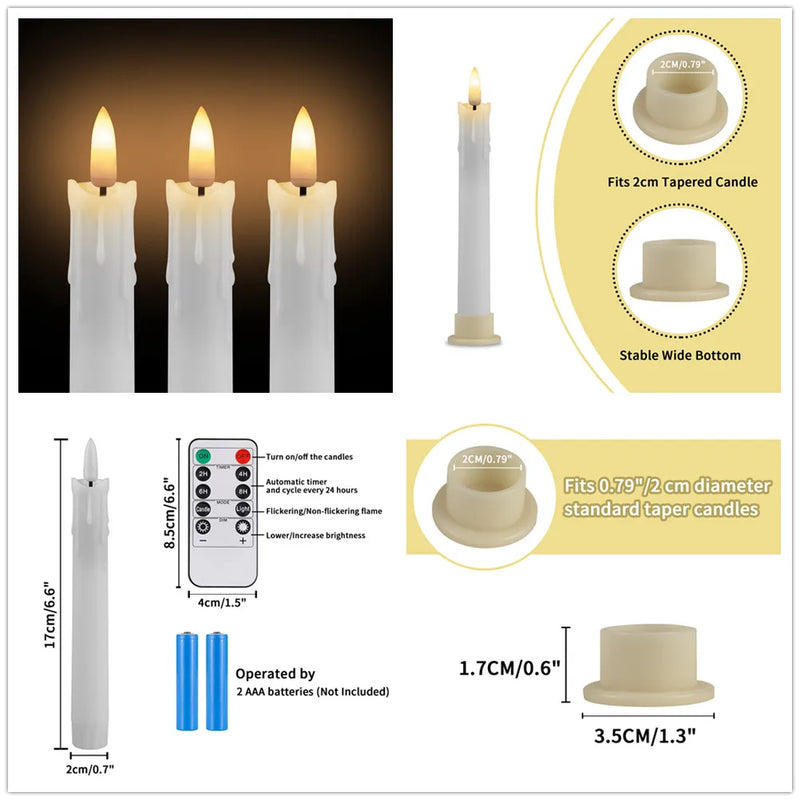Bougies LED coniques – vue 26