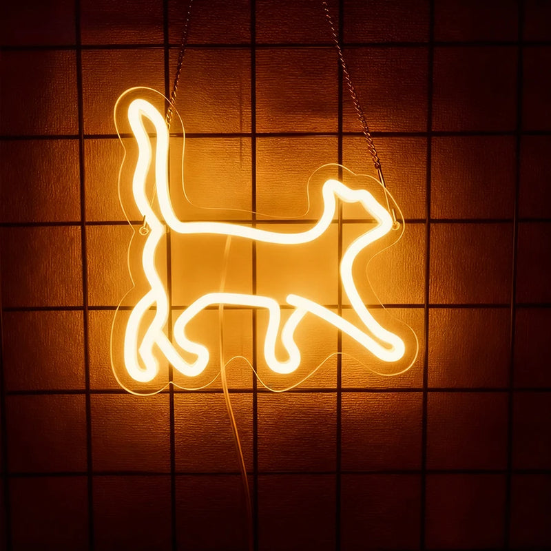 Néon LED chat – vue 11