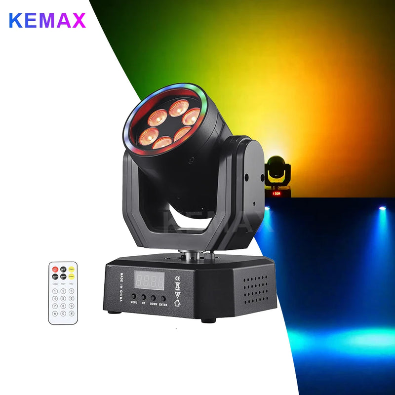 Jeu de lumière soirée mini lyre LED 30 W, DMX, télécommande