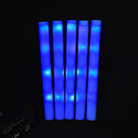 Bâtons lumineux mousse LED – bâtons allumés en bleu