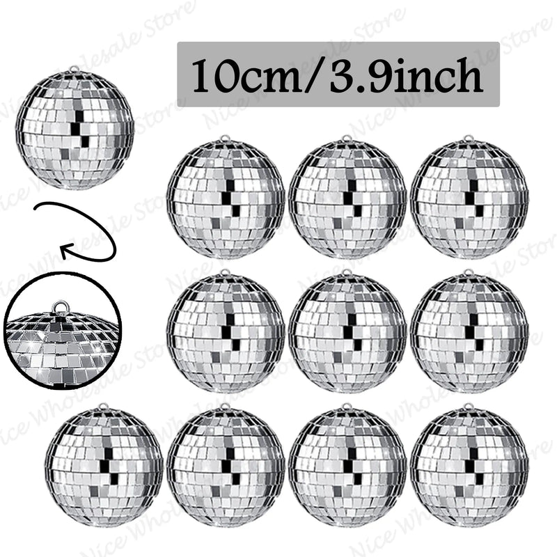 Boule à facettes argentée déco – vue 21