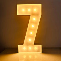 Chiffre marquee 73 cm – le chiffre 7 allumé