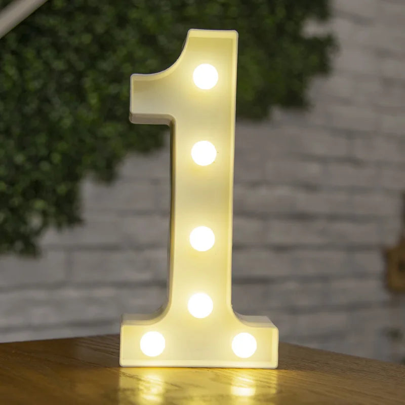 Lettres et chiffres lumineux LED à piles – vue 24
