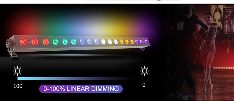 Barre LED DMX 18 x 12 W – vue 5
