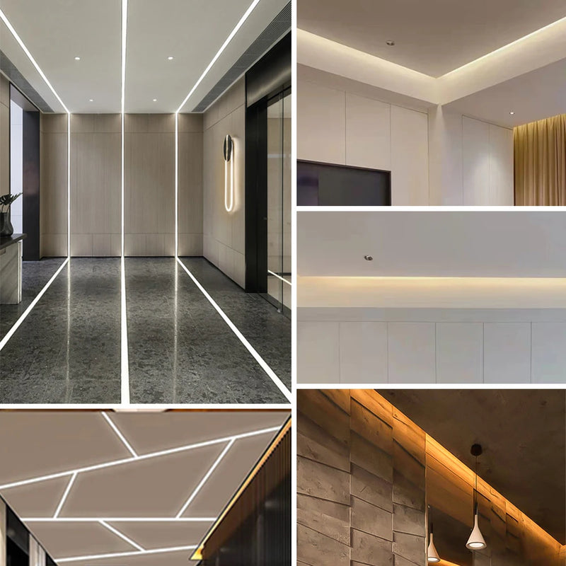 Ruban LED COB CCT 5 m – profilés lumineux linéaires dans des intérieurs
