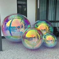 Boule miroir gonflable – boules irisées de plusieurs diamètres