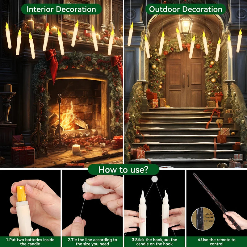 Bougies flottantes LED – vue 15