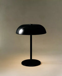 Lampe champignon métal sans fil rechargeable, commande tactile, 21 cm