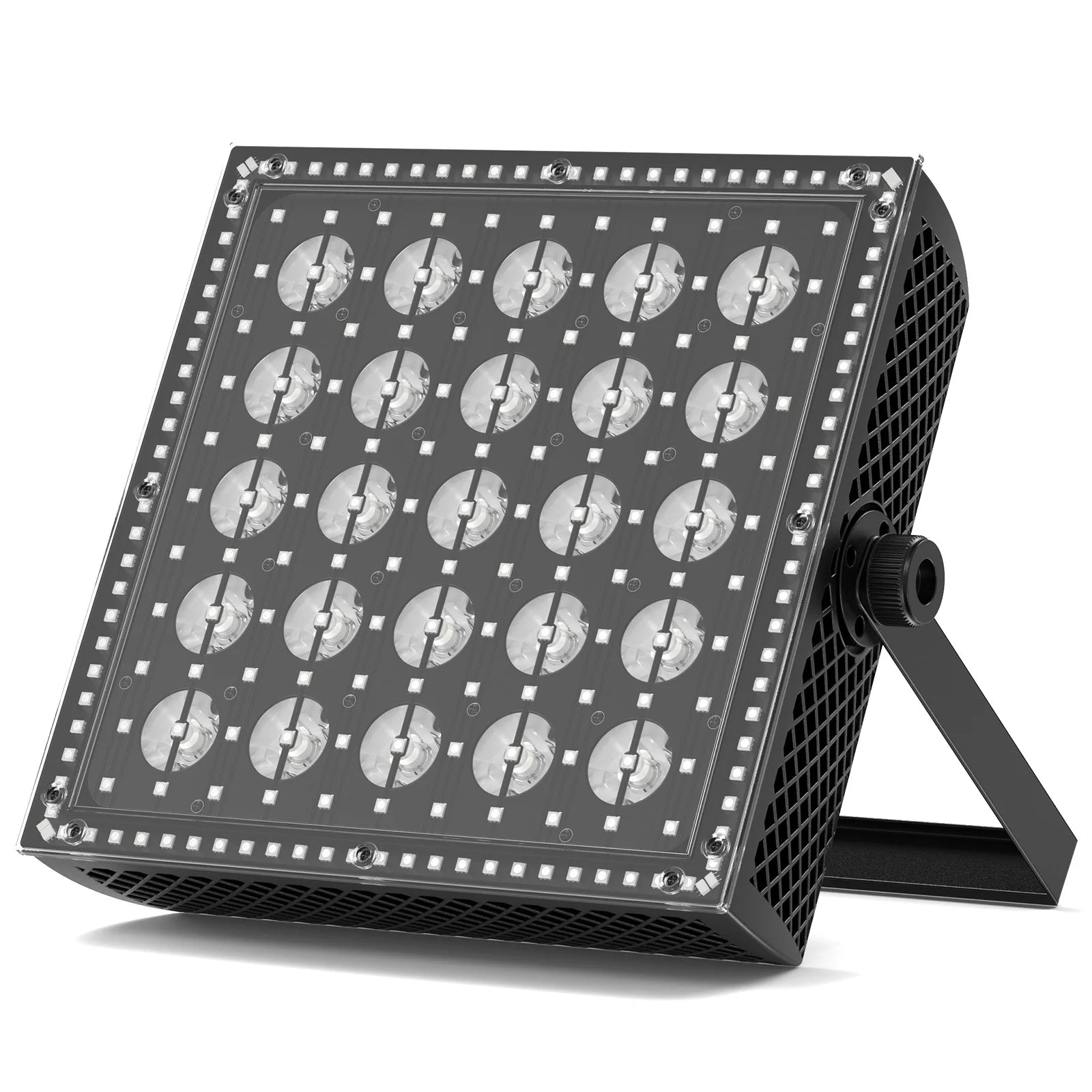 Projecteur LED carré 200 W laveur de mur, 25 LED dorées et 217 LED RGB, DMX et RDM