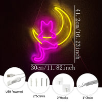 Néon LED chat – vue 2