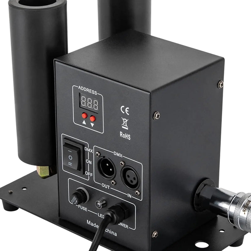 Machine à jet de CO2 à double tube – vue de profil avec raccord rapide